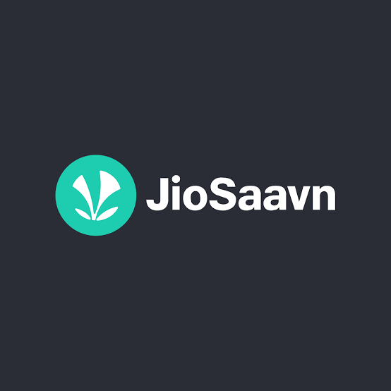 JioSaavn logo on a dark background