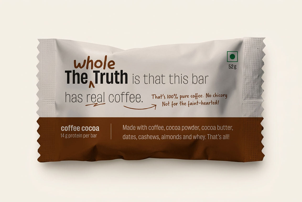 The Whole Truth coffee cocoa protein bar
